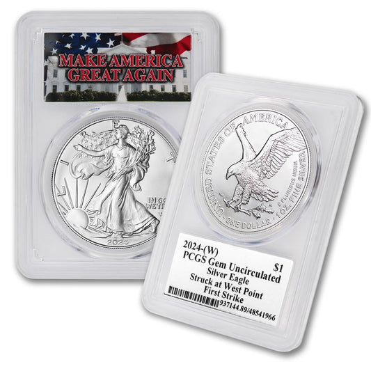 2024 1 oz American Silver Eagle Coin Gem Uncirculated First Strike