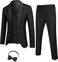 Men's 3 Piece Slim Fit Shawl Lapel Tuxedo Suit - Complete Set