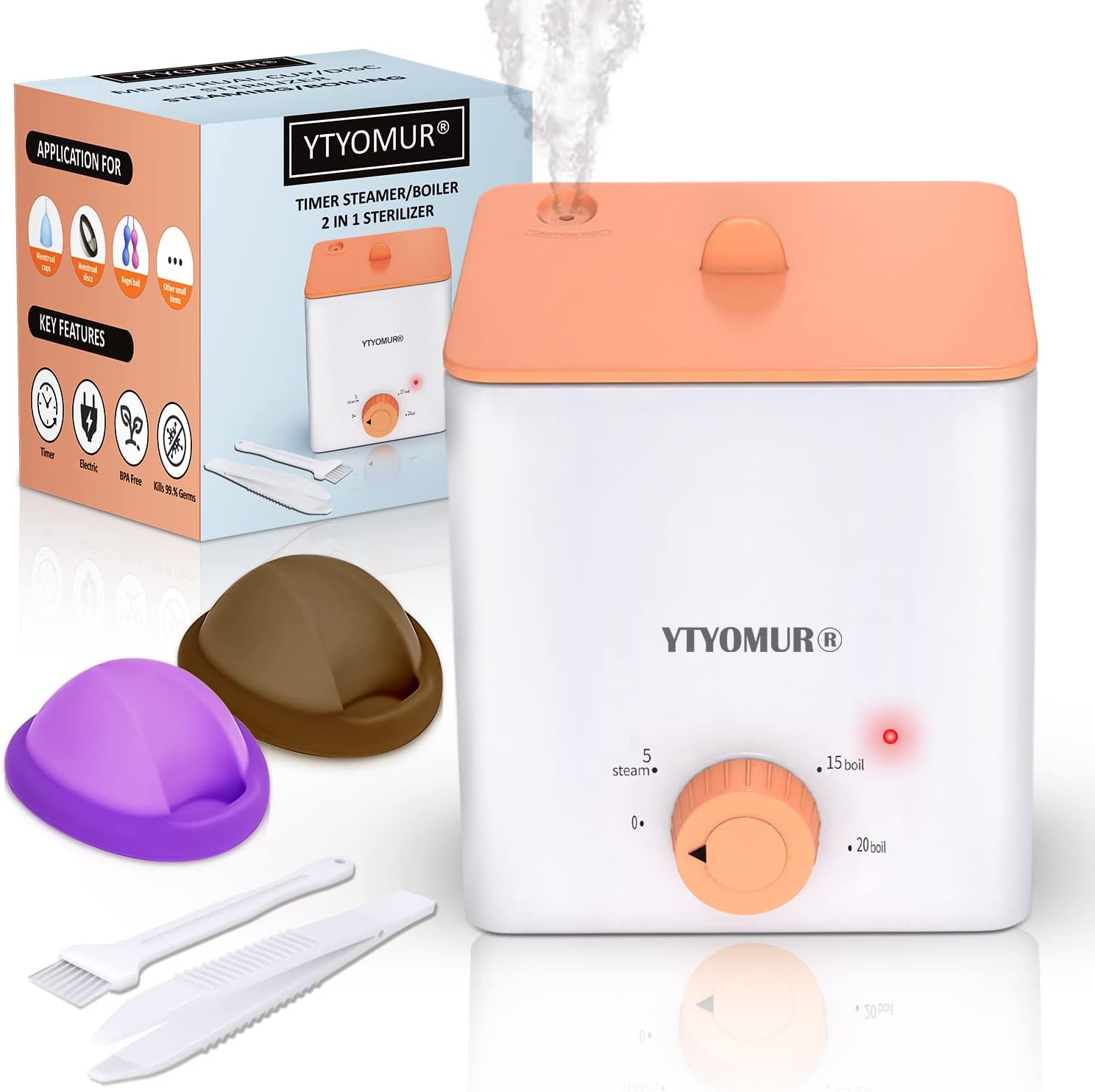 Reusable Menstrual Discs + Sterilizer Set