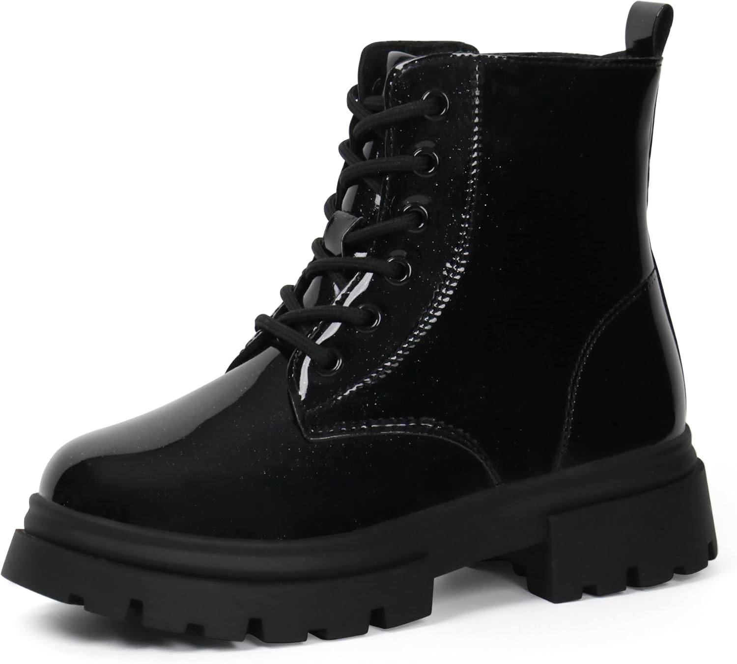 starmerx Girls Ankle Boots Lace Up Combat Boot for Kids