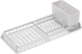 Brabantia Compact Dish Drying Rack, Light Gray - Space-Saving Design