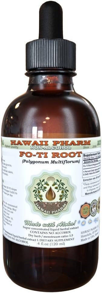 Organic Fo-Ti Root Alcohol-Free Liquid Extract for Wellness