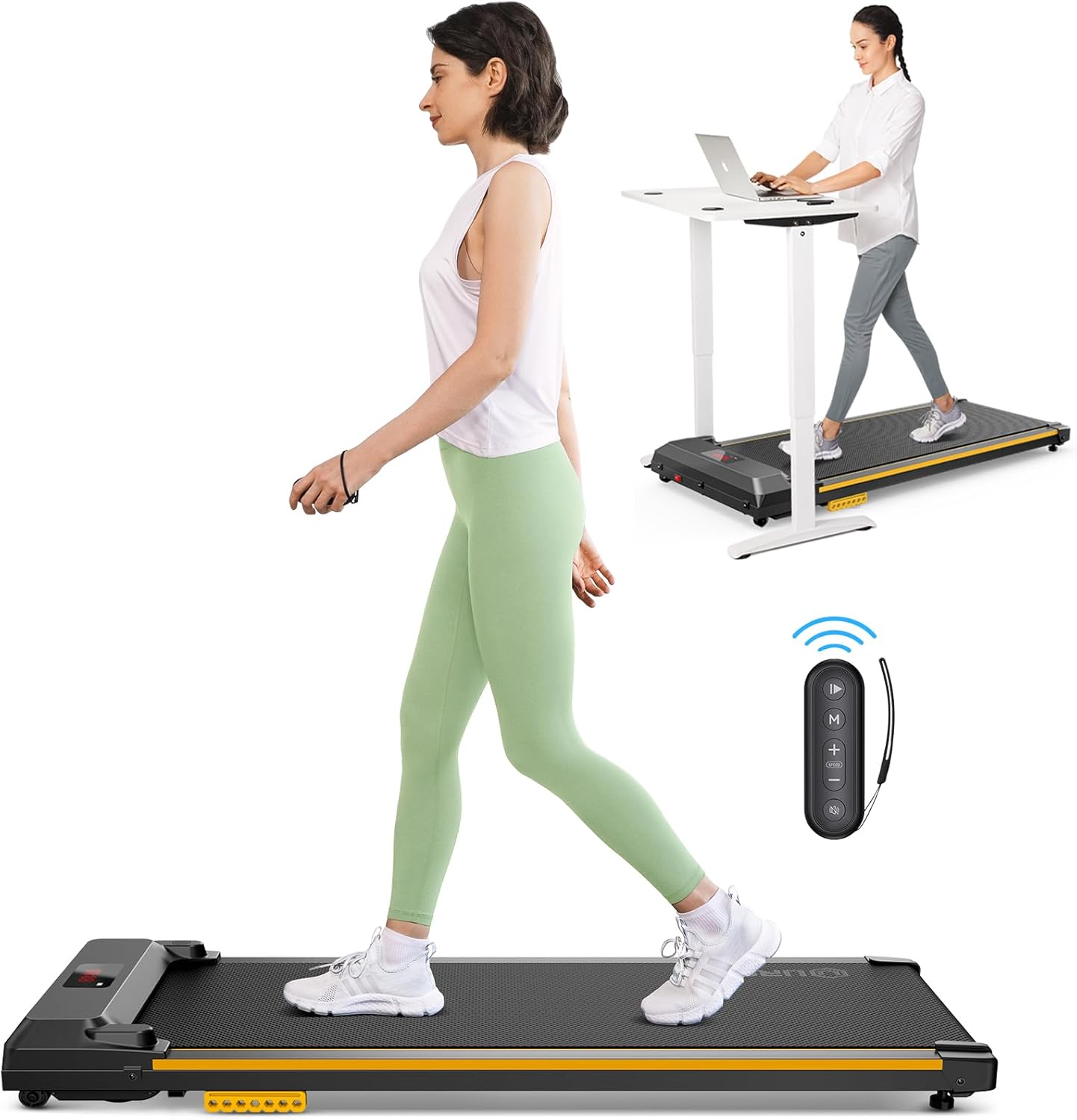UREVO Under Desk Treadmill - Portable 2-in-1 Fitness Solution