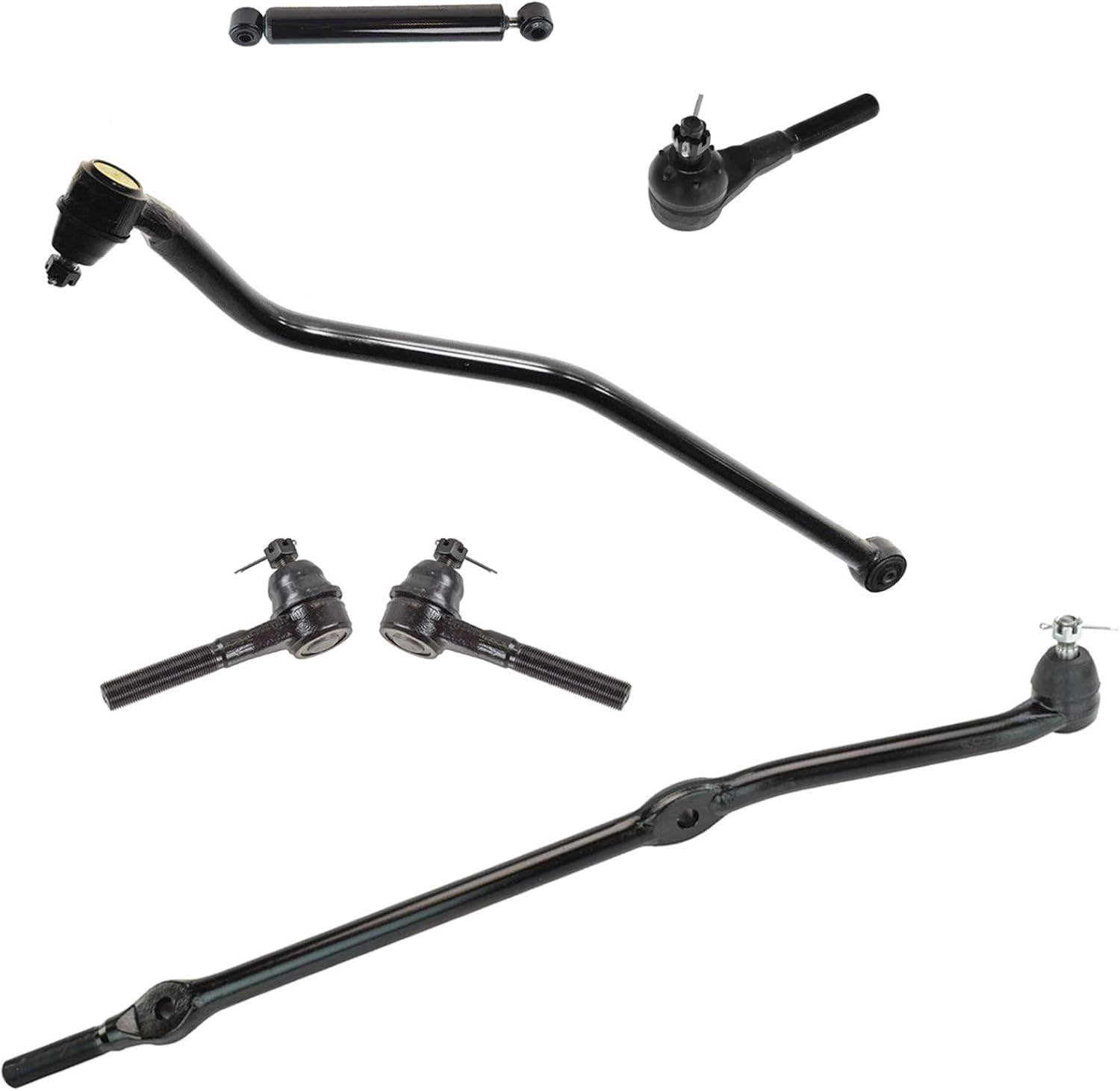 TRQ Front Steering & Suspension Kit for 1997-2006 Jeep Wrangler