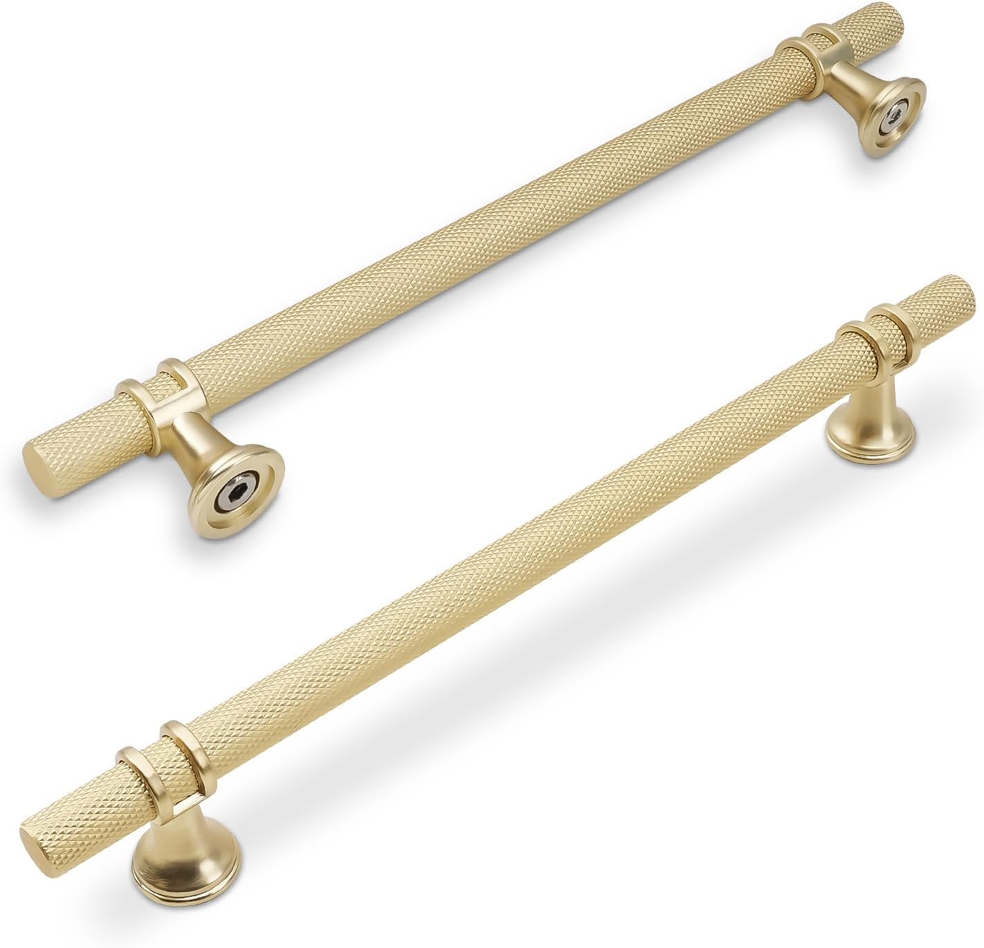 Stylish 7-1/2 Inch Brushed Gold Cabinet Pulls for Modern Homes