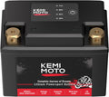 KEMIMOTO Lithium Motorcycle Battery YTX5L-BS/YTX4L-BS - Lightweight