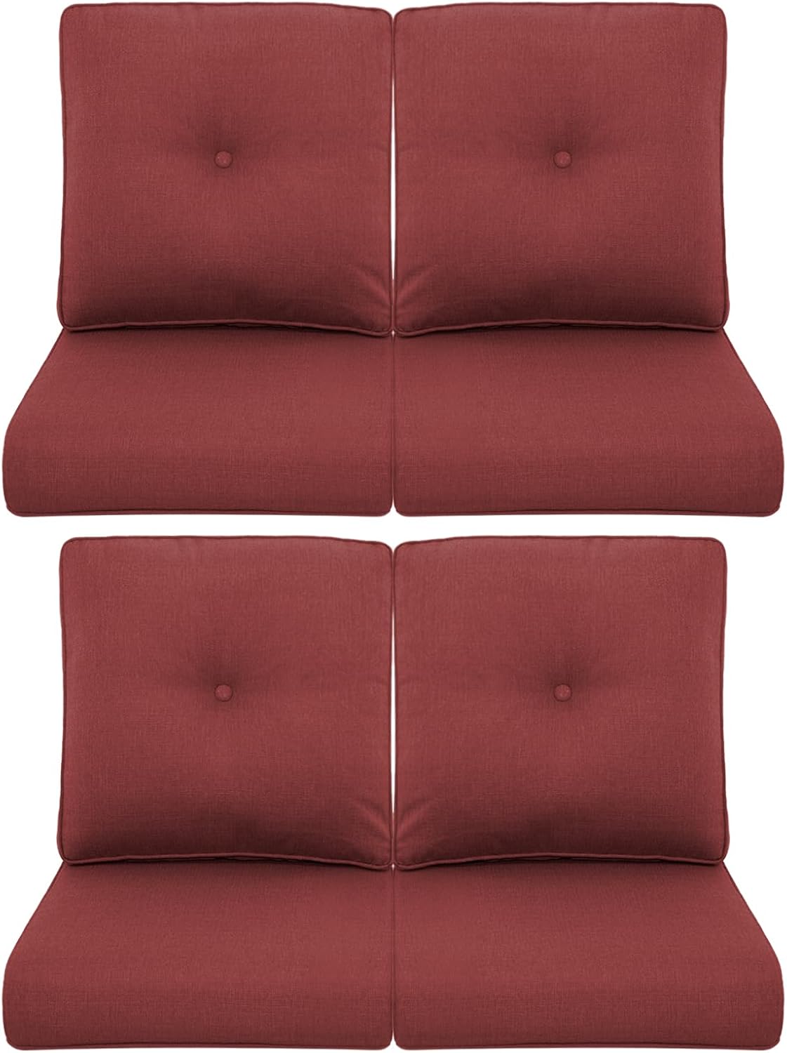 Patio Chair Cushions 4 Packs for Outdoor Glider Rocking Chairs