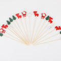 Decorative Christmas Cocktail Picks by PEUTIER