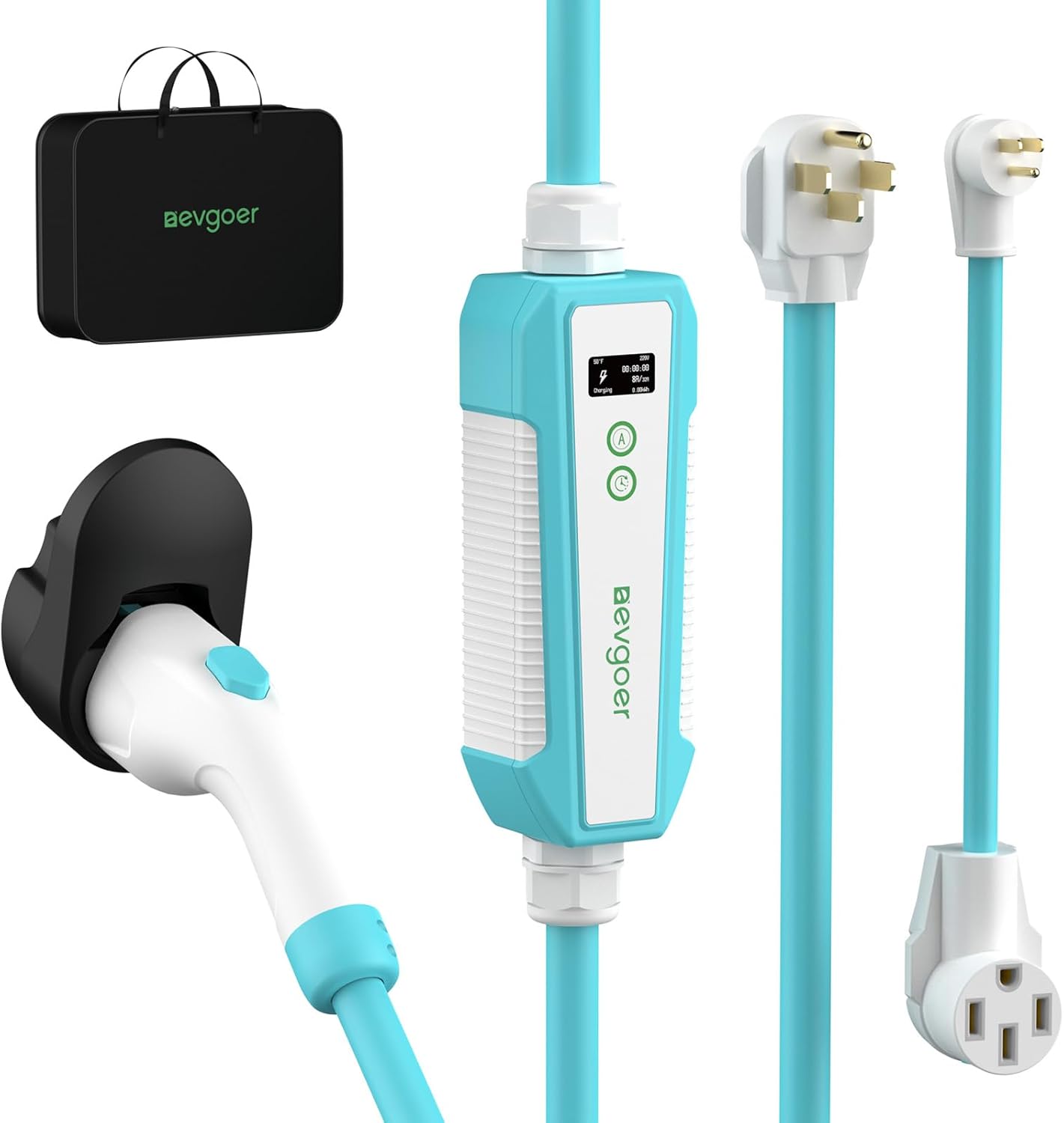 Portable 32A EV Charger with Schedule Timer
