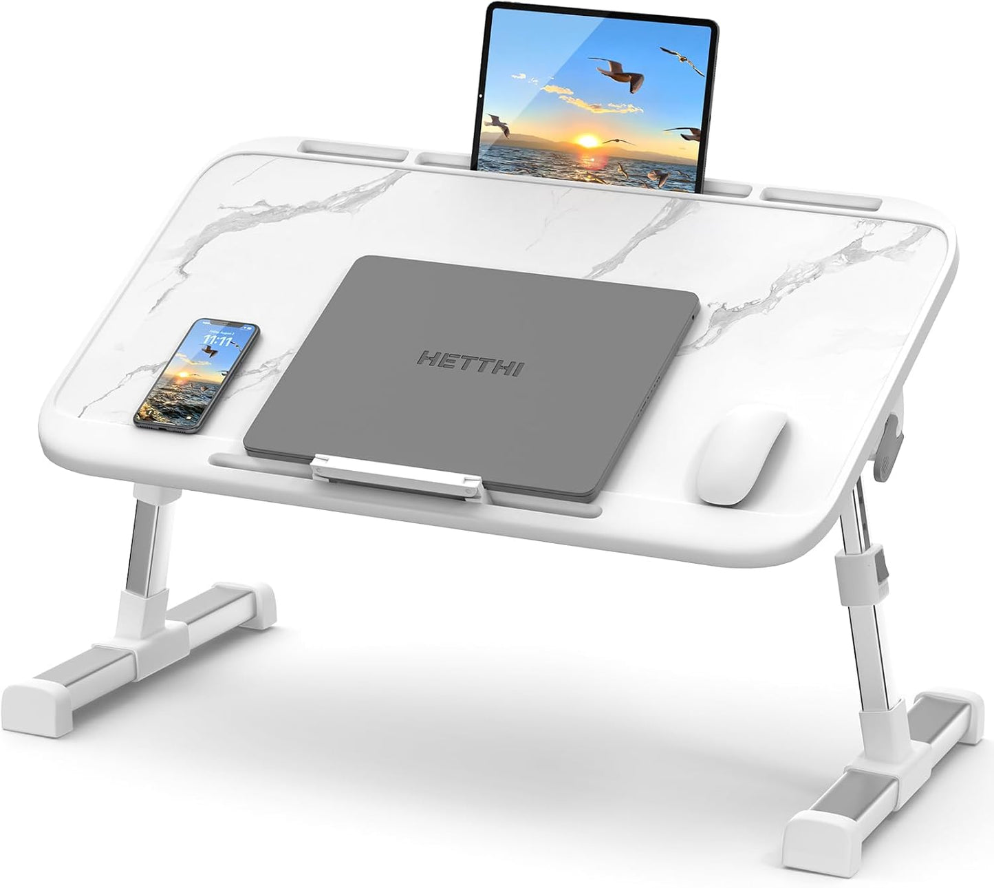 HETTHI Laptop Bed Tray: Premium Portable Workspace!