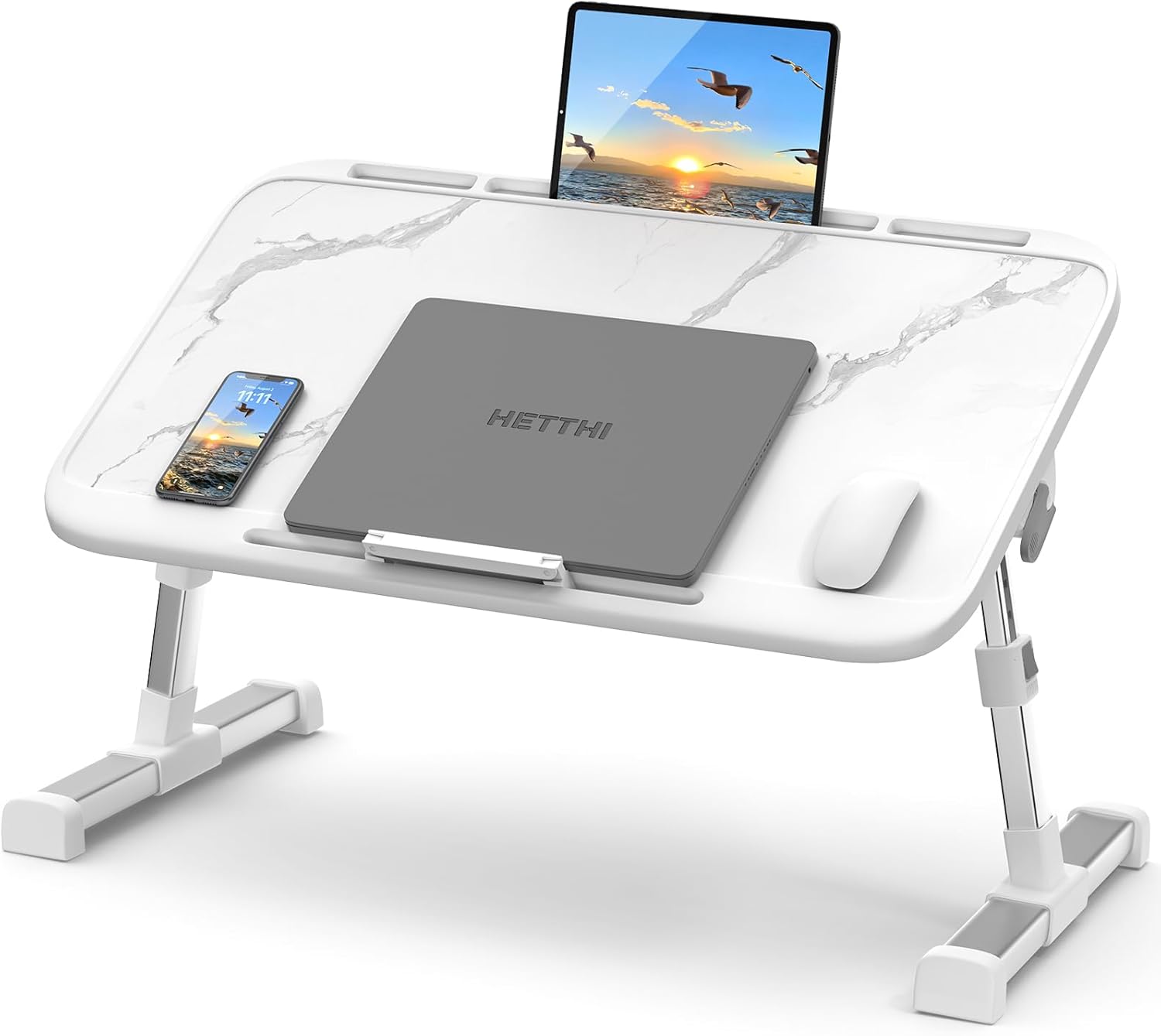 HETTHI Laptop Bed Tray: Premium Portable Workspace!