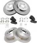 Front and Rear Brake Pad & Rotor Kit for 2004-2009 Lexus/Toyota