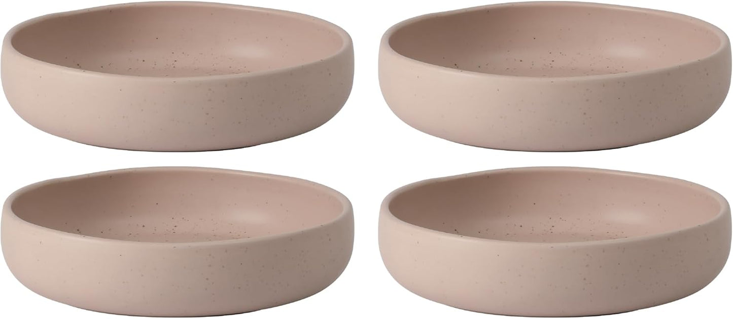 Bloomhouse Corsica Clay Dinner Bowl Set in Prosecco Blush Pink