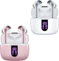 TAGRY X08 Pink and White True Wireless Earbuds - 60H Playback