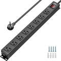 CRST 8 Outlet Metal Heavy Duty Power Strip Surge Protector - Durable