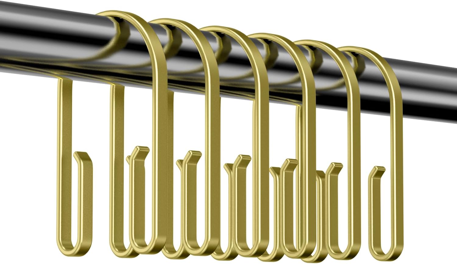 Rust-Proof Double Sided Shower Hooks Set