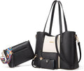 Women 4pcs Handbag Tote Shoulder Satchel Set - MultiSize Organizer