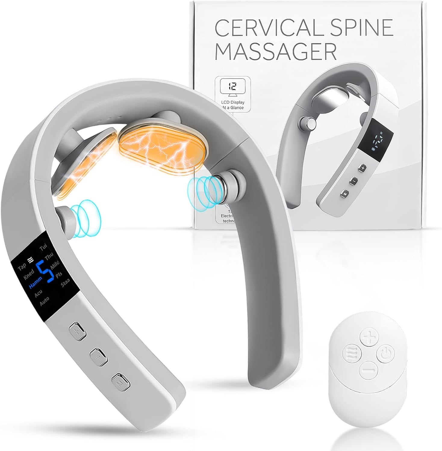 Neck Massager for Pain Relief Deep Tissue with Heat Features