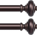 Bronze Curtain Rod 1 in Diameter 48 to 84 in Adjustable - Heavy Duty