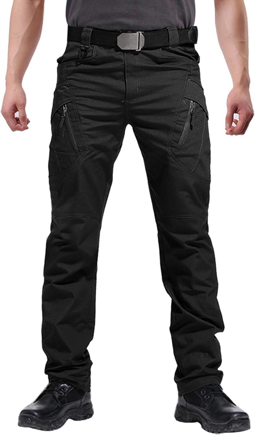 Susclude Men's Outdoor Cargo Work Trousers for Tactical Use