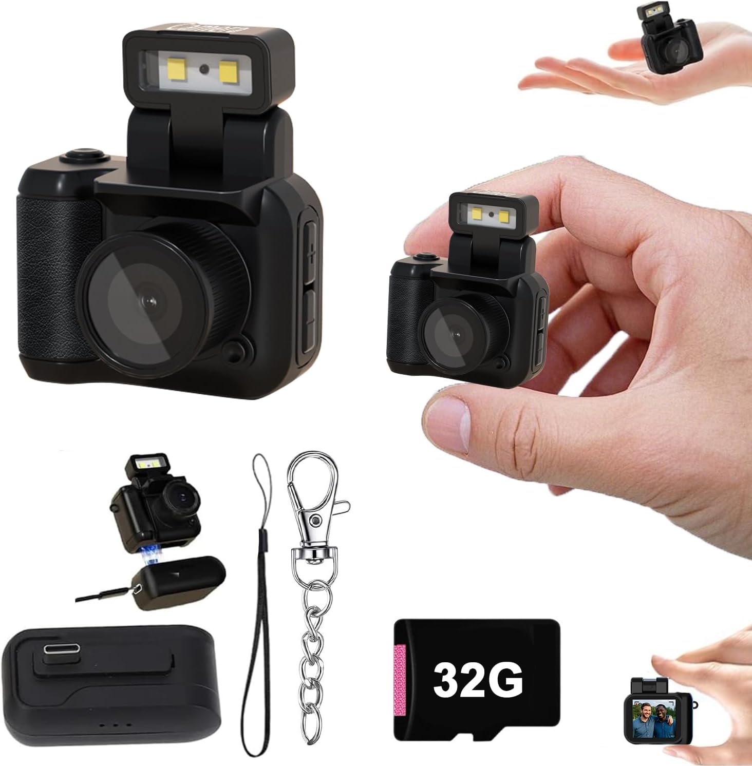 Retro Snap Camera: Mini Nostalgic Vintage View Camera for Fun