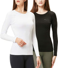 DEVOPS Women's 2 Pack Thermal Long Sleeve Shirts - Warm, Soft Tops