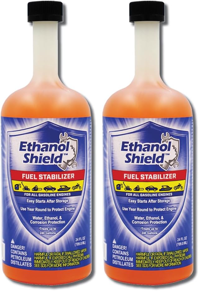 Ethanol Shield Fuel Stabilizer 24 oz 2 Pack for Fresh Fuel