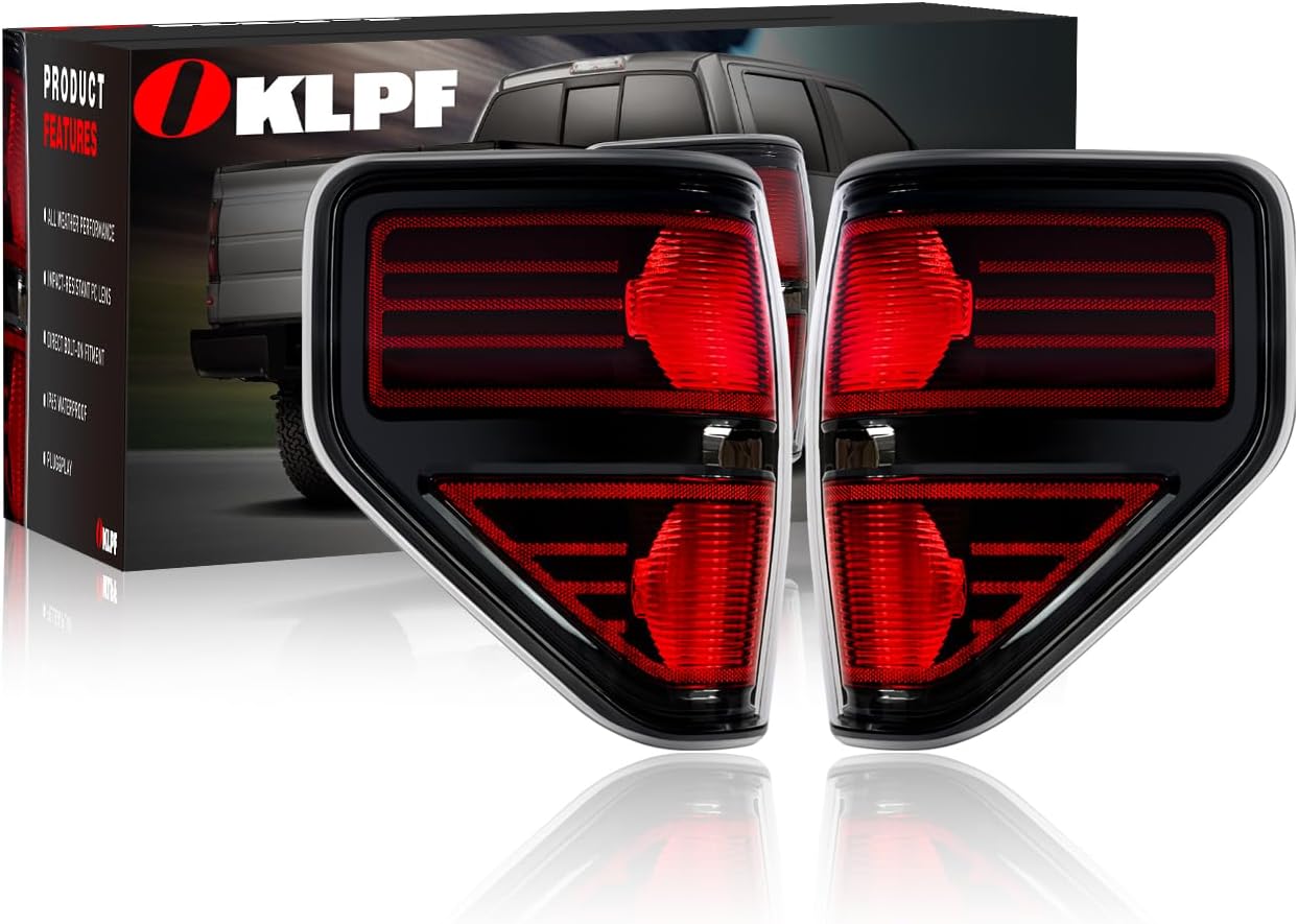 OKLPF Rear Brake Tail Light for 2009-2014 Ford F150 Models