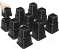 Heavy-Duty Bed Risers for Furniture Height Adjustment and Storage