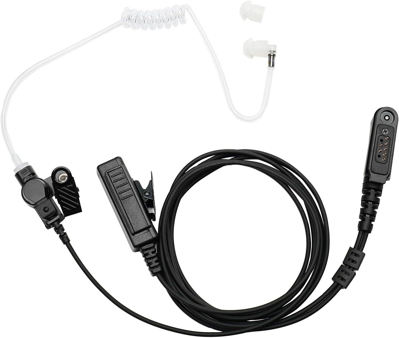 Walkie Talkie Earpiece Headset with Mic PTT for Tait Radios