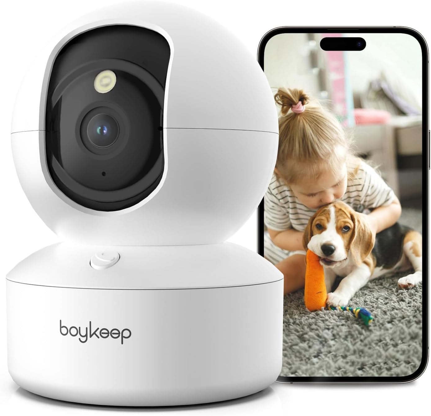 2K Pet Camera: Motion Detection, 2-Way Audio, Cloud Storage