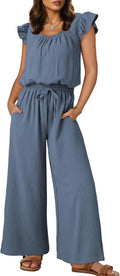 Dokotoo Jumpsuits for Women Square Neck Romper (Style 84KD)