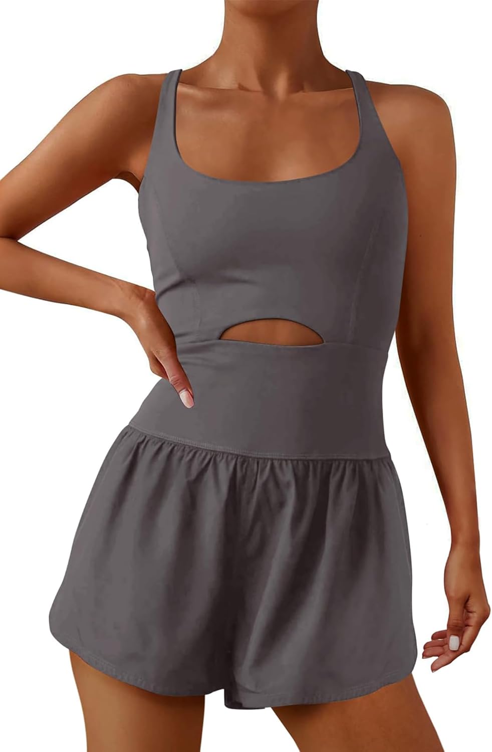 ReachMe Womens Running Onesie Athletic Romper for Workouts