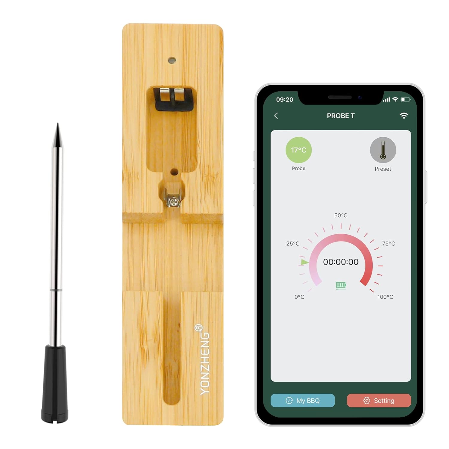 YONZHENG Bluetooth Meat Thermometer - Grill with Confidence!