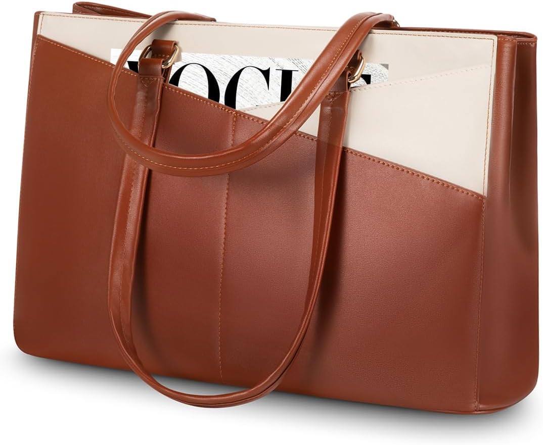 LOVEVOOK Laptop Bag for Women 15.6 Inch Stylish Tote