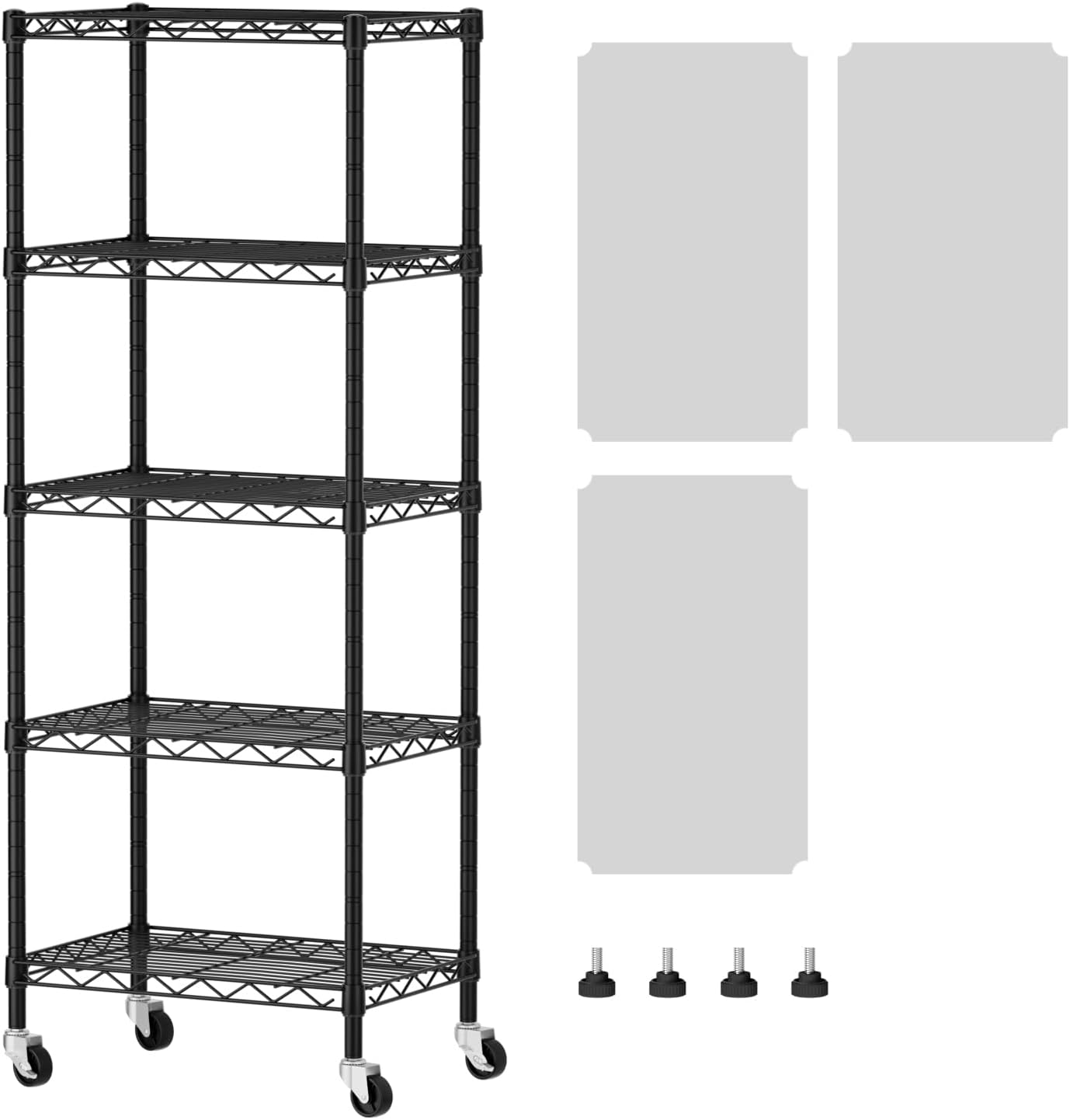 5 Shelves Storage Shelf Wire Closet Organizer for Home Use
