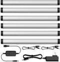 LED Under Cabinet Lights 12in Plug-in Pack of 6 - Slim Daylight