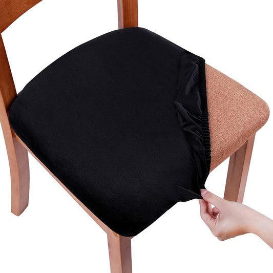 Smiry Velvet Seat Covers for Dining Room Chair Set of 6
