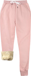 Women's Warm Sherpa Lined Athletic Sweatpants Jogger - Cozy Winter Fit
