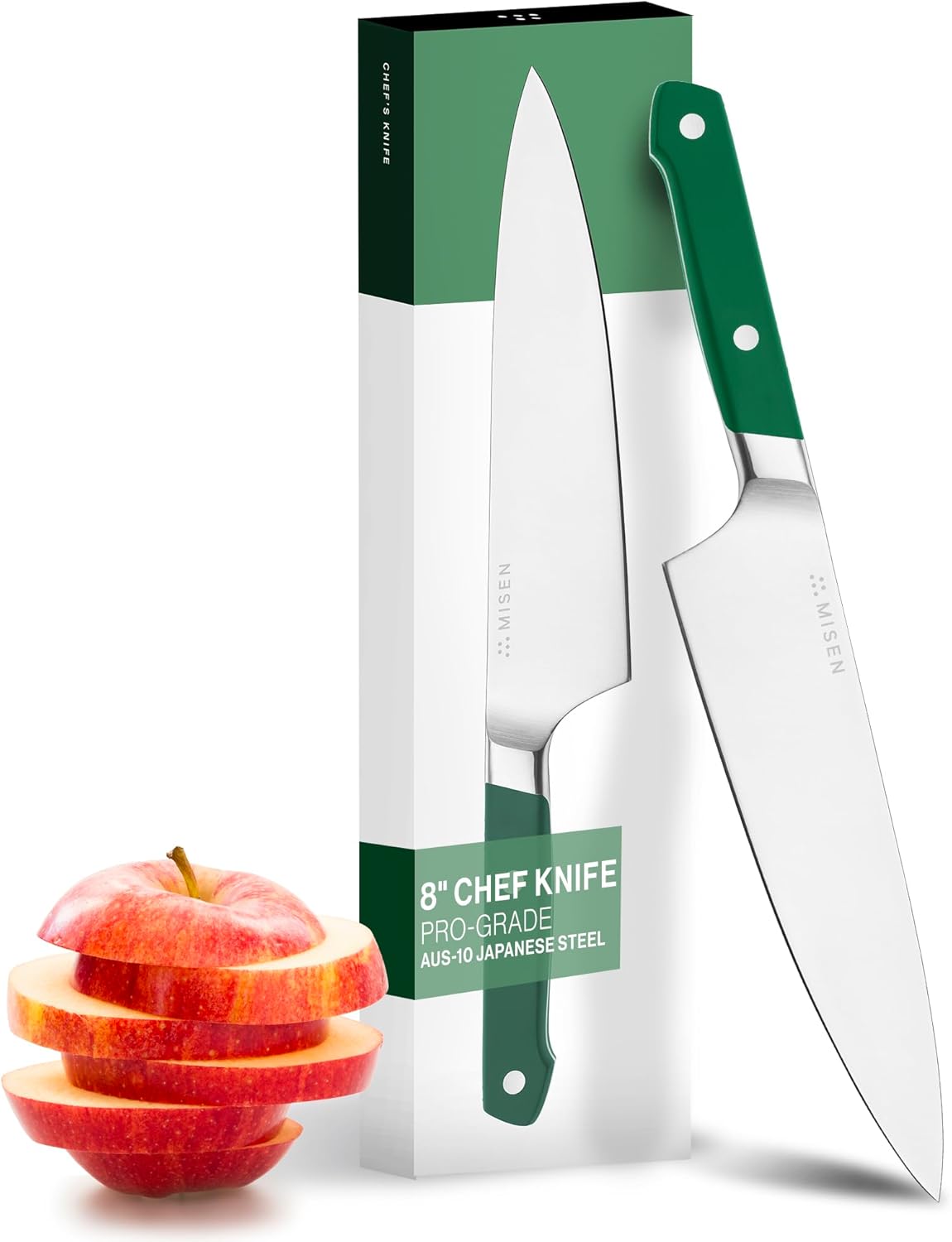 Misen 8 Chef Knife High Carbon AUS-10 Steel for Kitchen Mastery