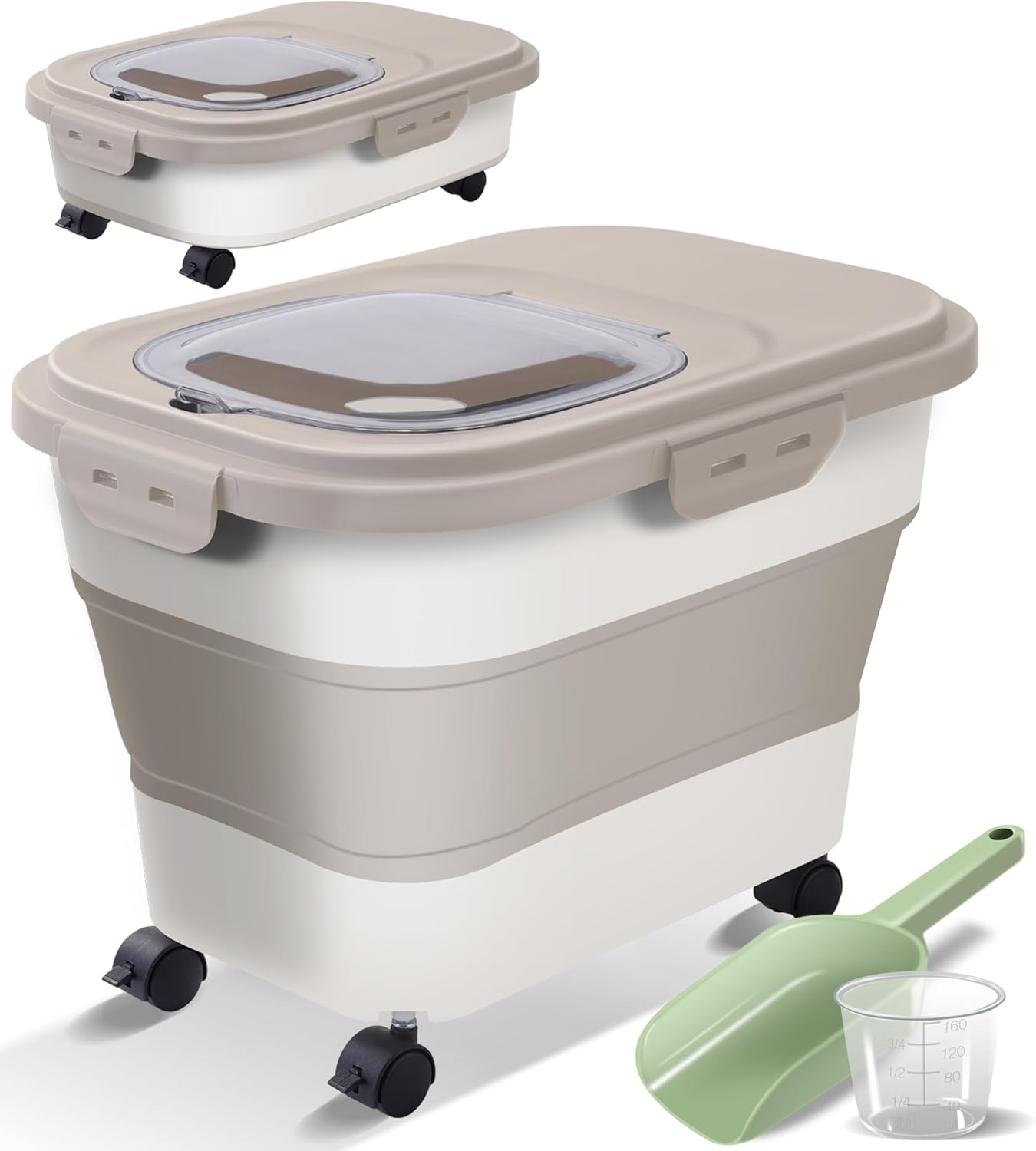 Collapsible Dog Food Storage Container for Pet Essentials