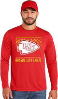 Zubaz NFL Long Sleeve Team Graphic T-Shirt for Men - Sizes S-5XL