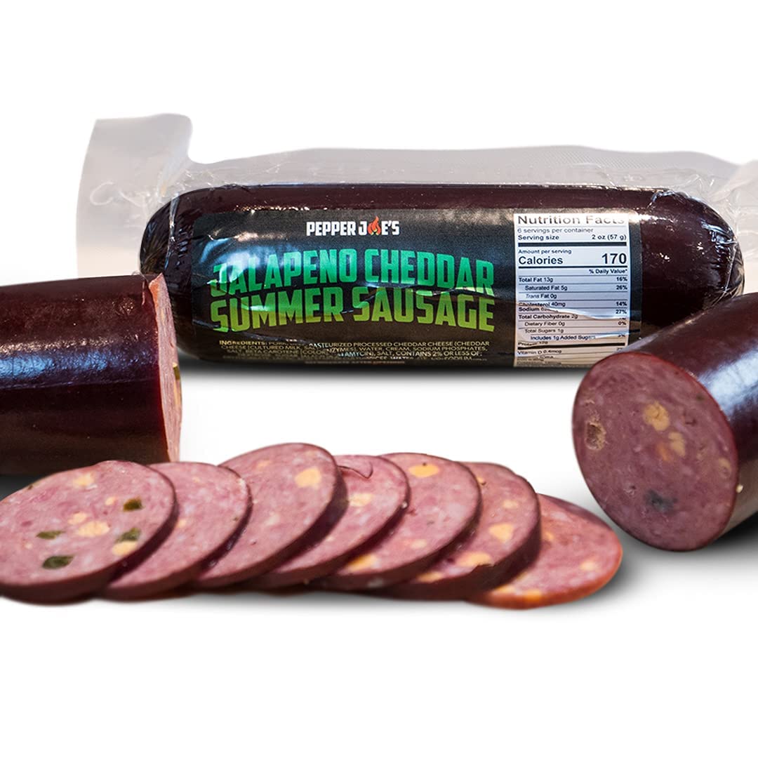 Pepper Joes Jalapeno Cheddar Summer Sausage - Spicy Delight