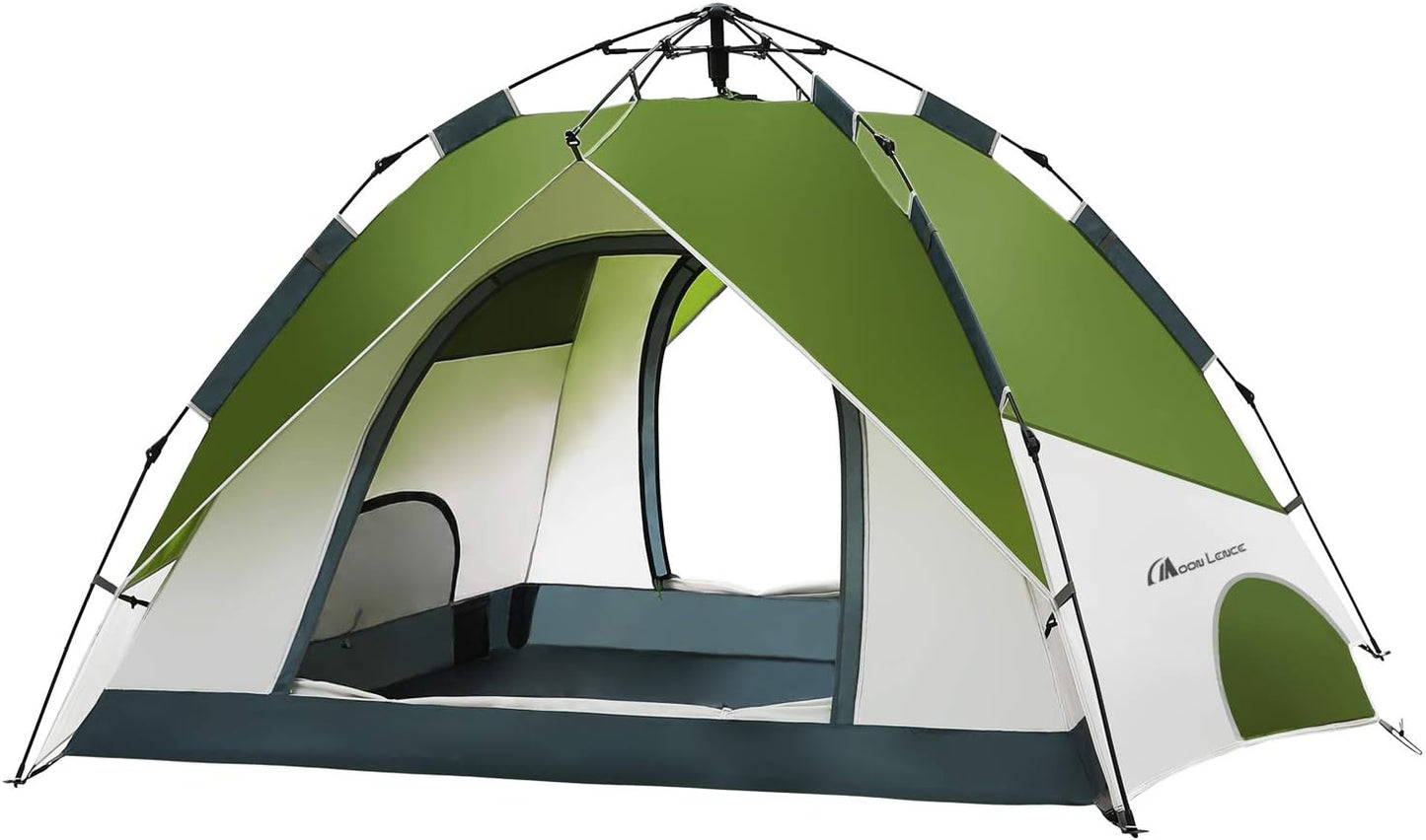 Instant 4-Person Pop Up Tent - Waterproof & Windproof by MOON LENCE
