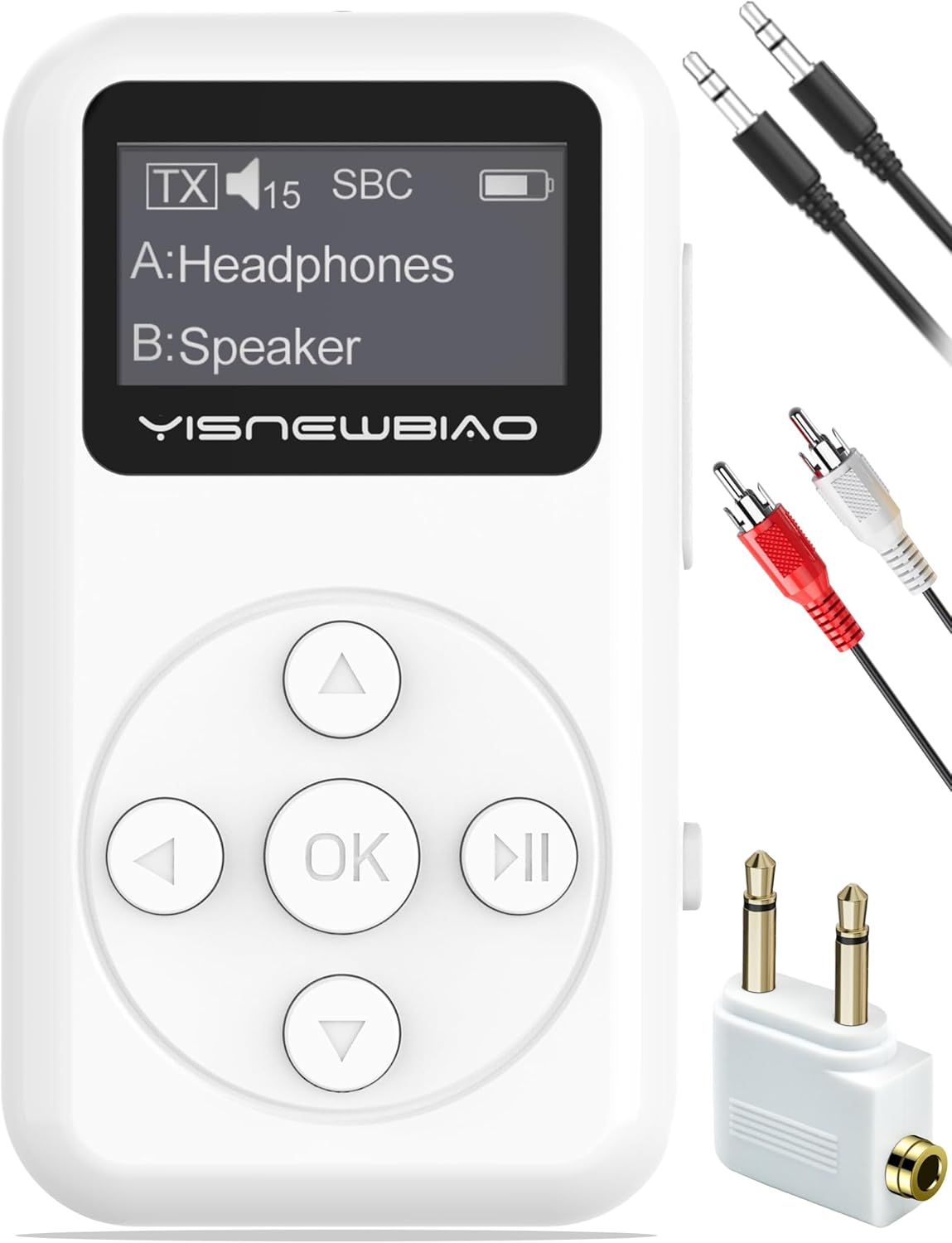 Bluetooth Transmitter Receiver for TV with OLED Display