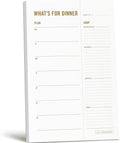 What's for Dinner Weekly Meal Planner Notepad - Tear-Off Grocery List