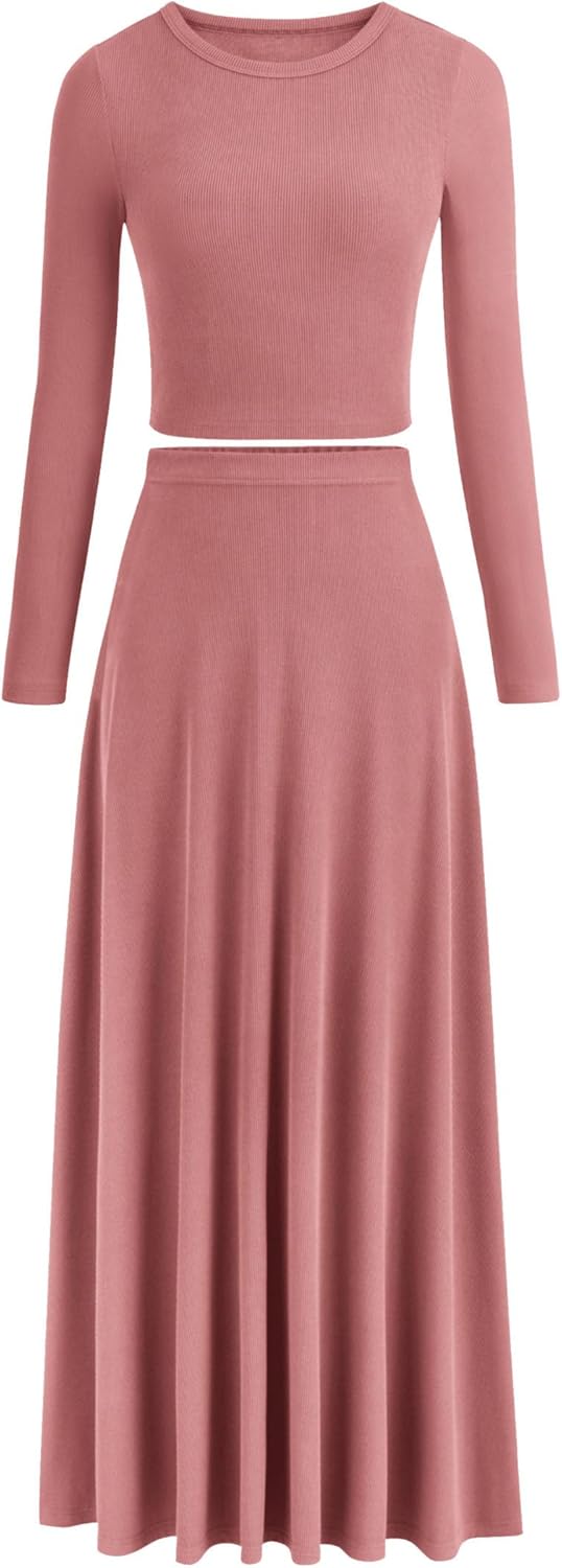 PRETTYGARDEN Women Fall Spring 2 Piece Outfits for Casual Style