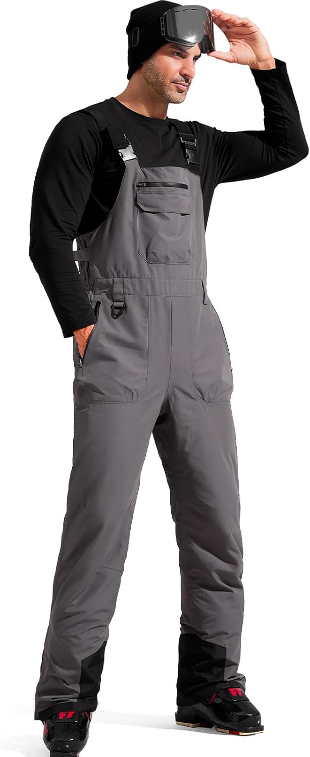 Warm Waterproof Ski Bibs by FREE SOLDIER