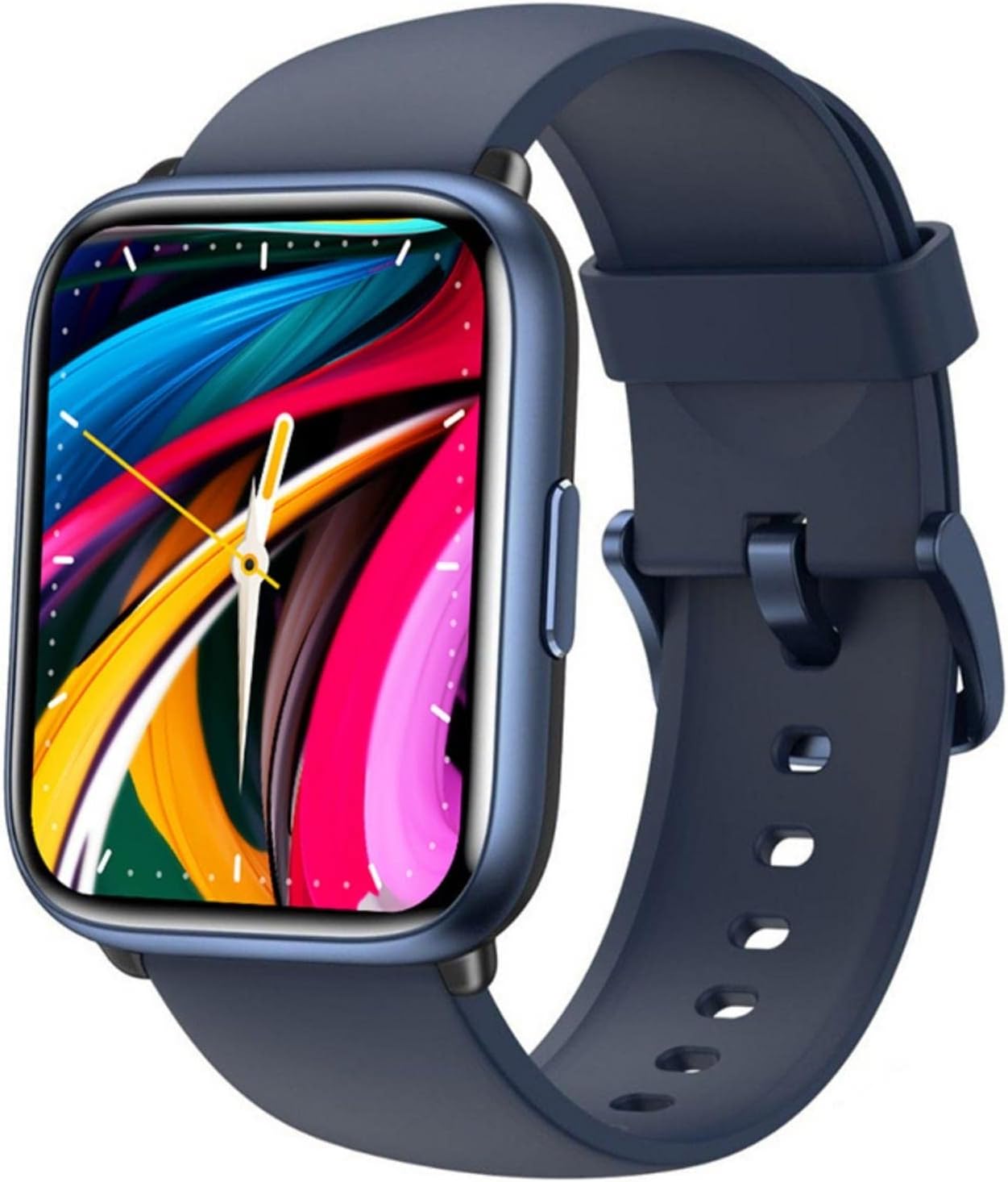 Advanced Fitness Tracker Smartwatch - Monitor Heart Rate, SpO2, Sleep - 100+ Sports Modes - Swim-Proof Design - Blue (1.8)