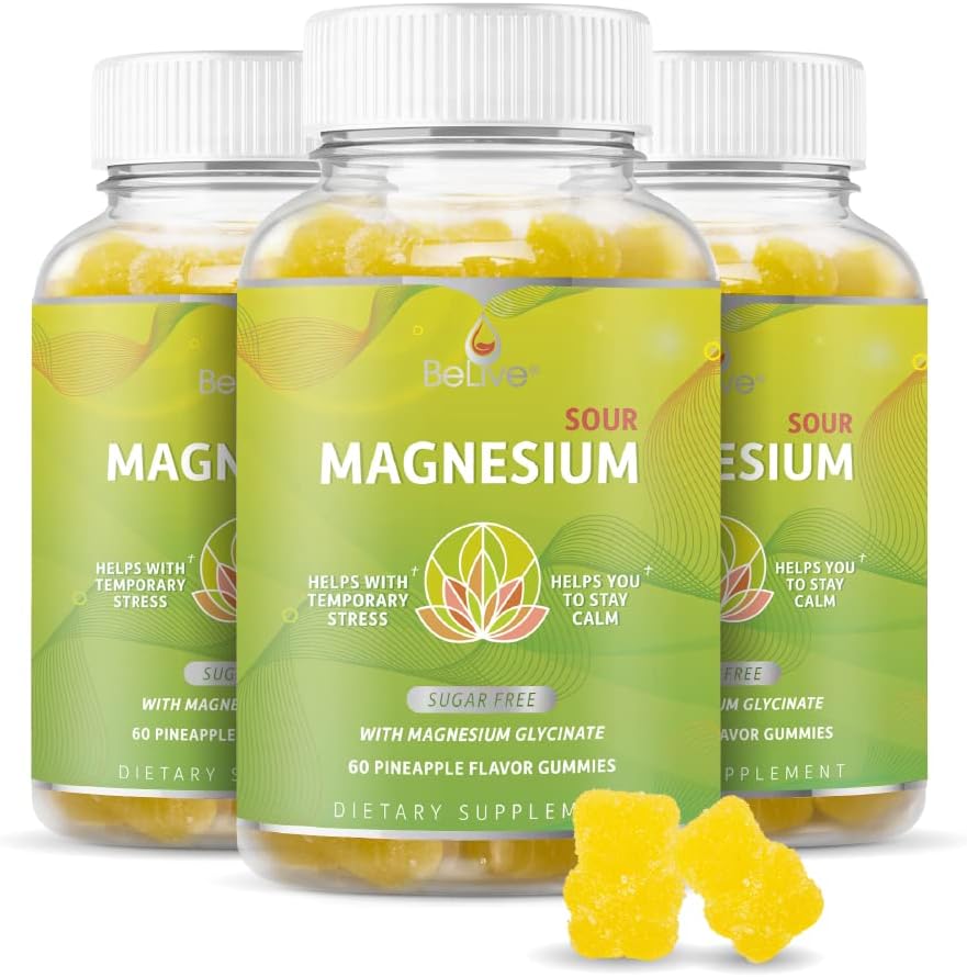 BeLive Magnesium Gummies for Relaxation and Stress Relief